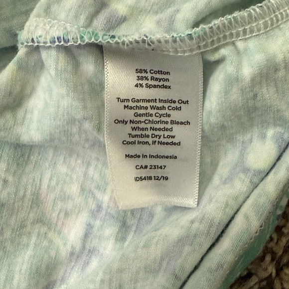 T By Talbots Womens Sleeveless Dress Sz Large Petite Paisley Preppy Summer Green - Picture 6 of 9